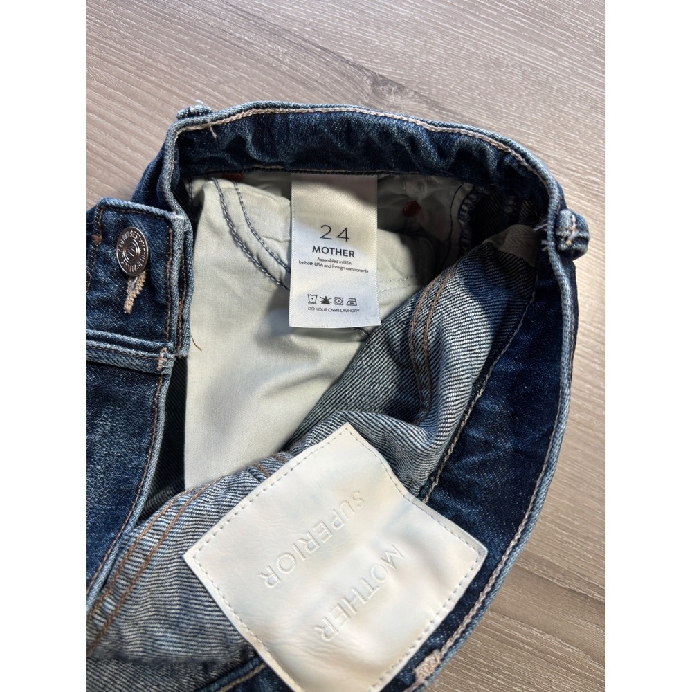 Mother Superior 24 Lil' Half-Pipe Ankle Jeans Wide Barrel Leg Denim Baggy Street - Picture 7 of 14